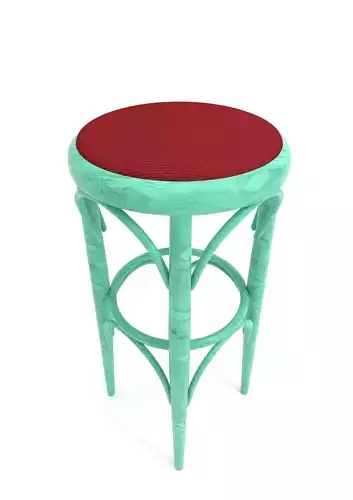 Stool teal with seat