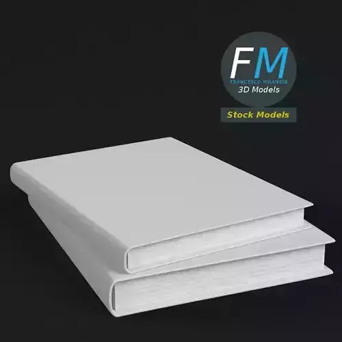 Books stack 2 3D model