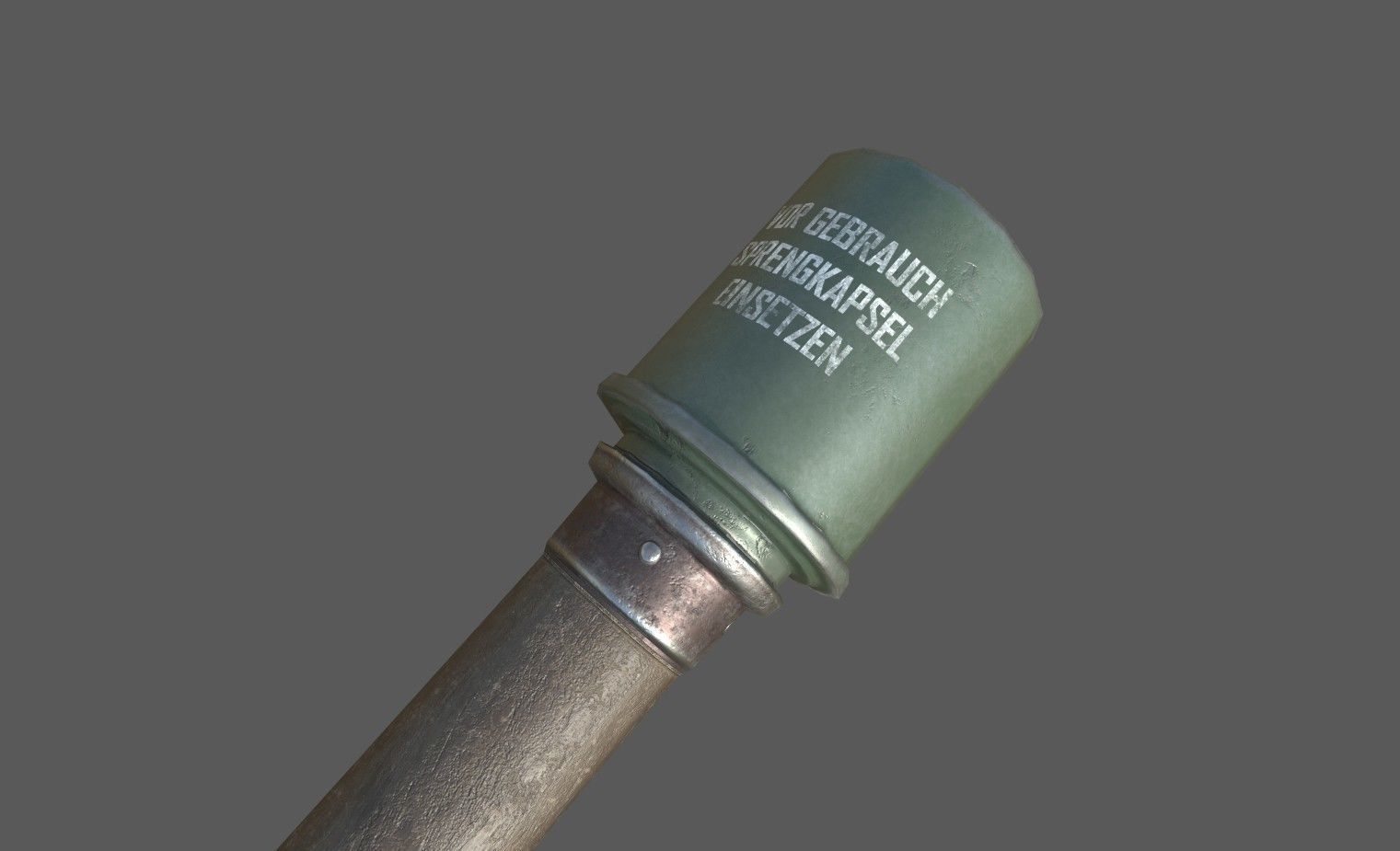 WWII Grenade Stielhandgranate M24 Low-poly 3D model_4
