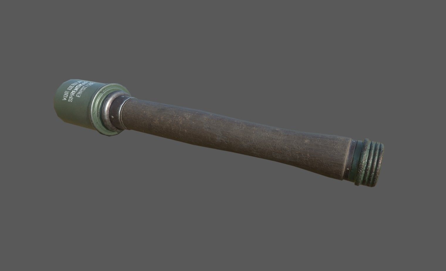 WWII Grenade Stielhandgranate M24 Low-poly 3D model_6