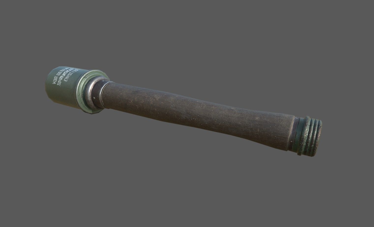 WWII Grenade Stielhandgranate M24 Low-poly 3D model_5