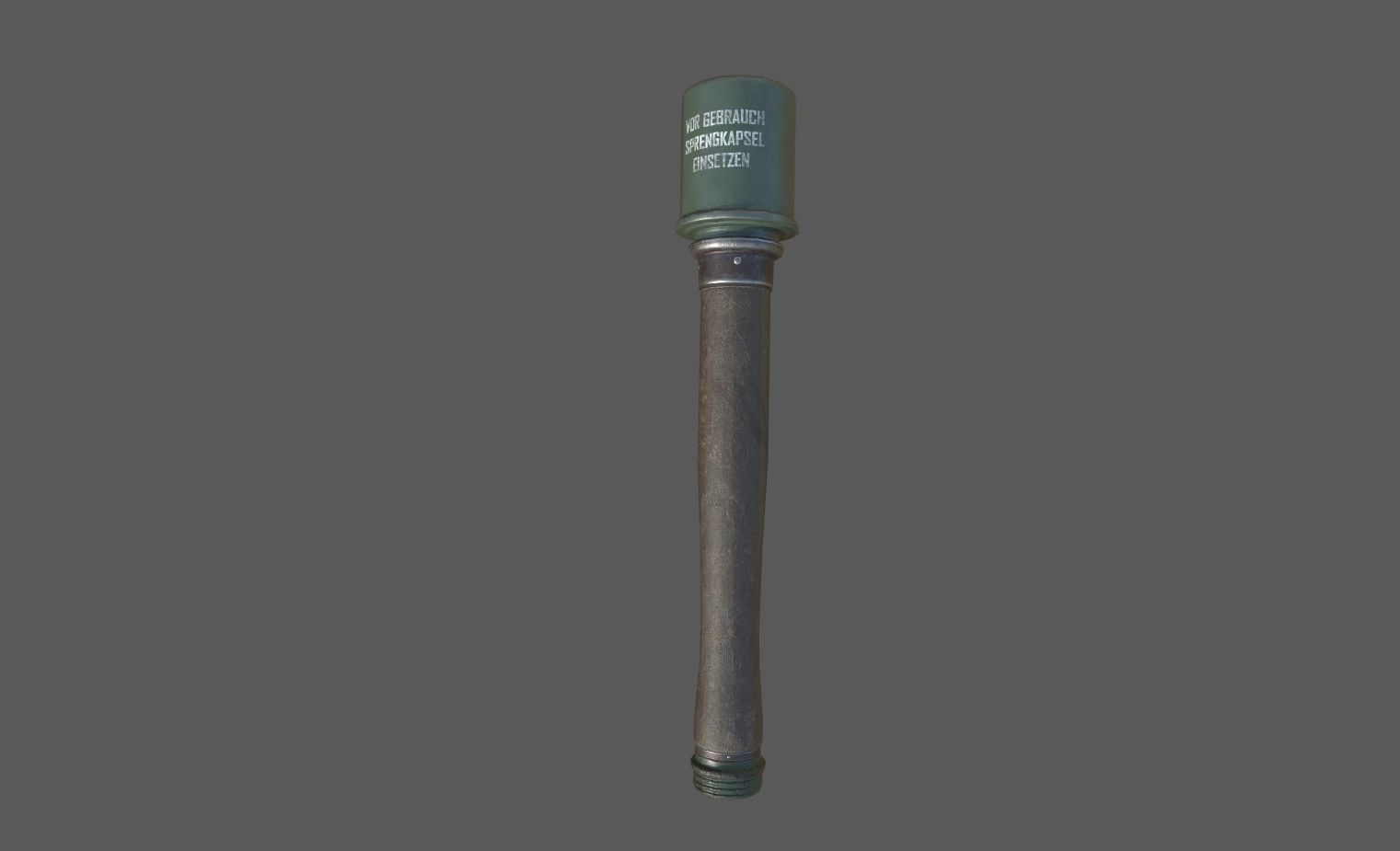 WWII Grenade Stielhandgranate M24 Low-poly 3D model_2