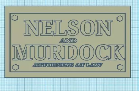 Daredevil Nelson and Murdock plaque Free 3D print model
