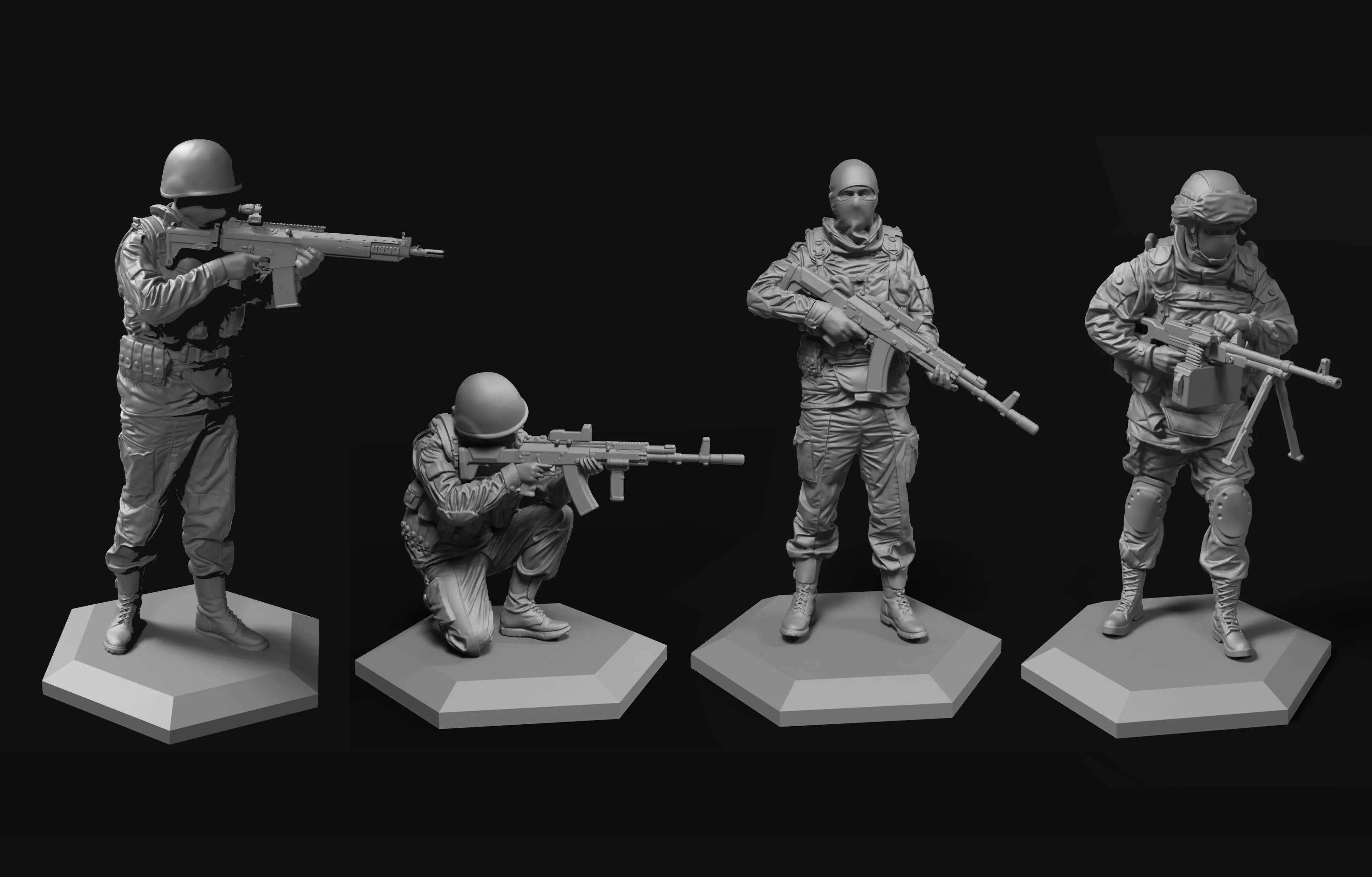 Army 52-120mm  3D Model Collection_0