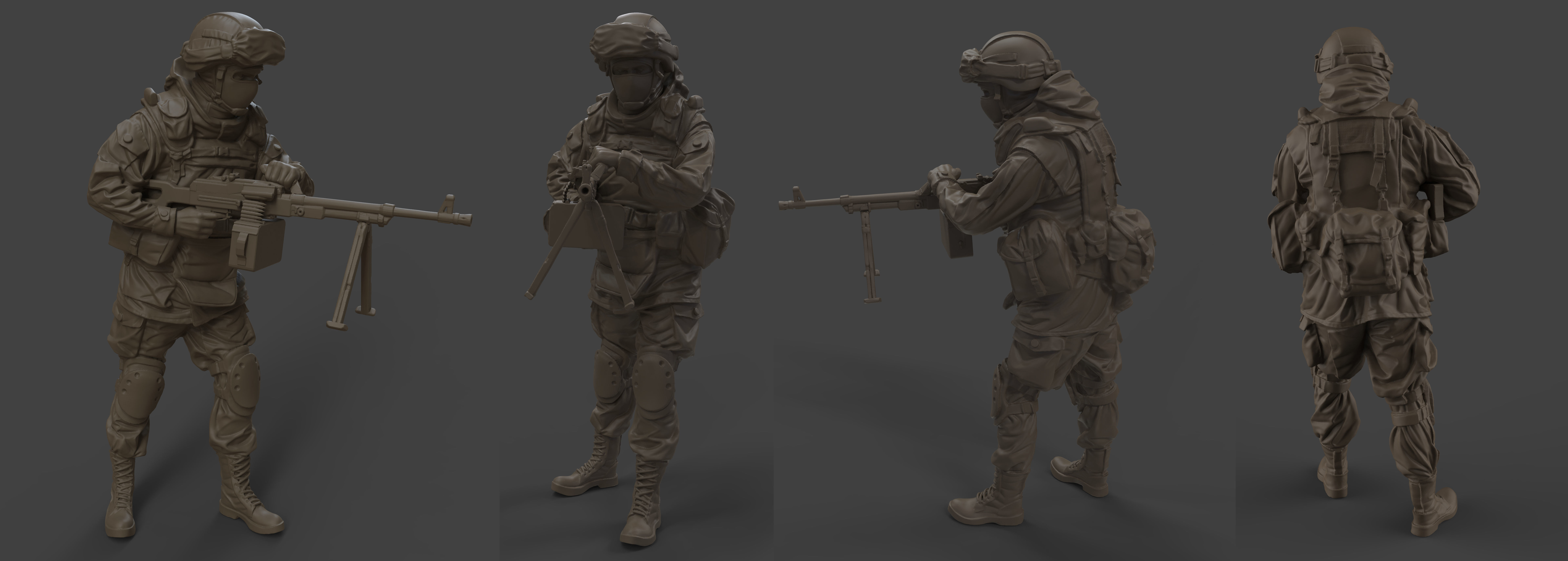 Army 52-120mm  3D Model Collection_33