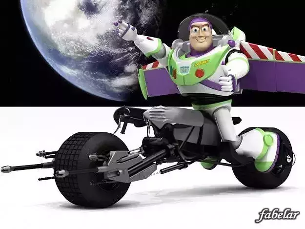Buzz batpod edition 3D model