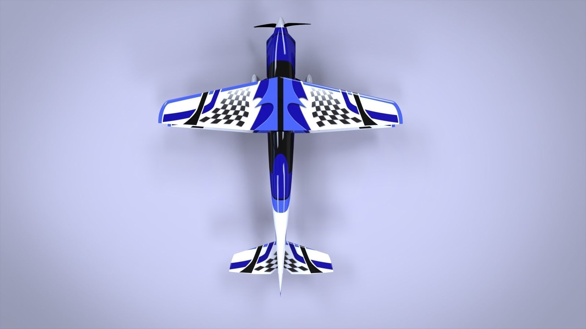 F3A biplane rc model 3D model_2