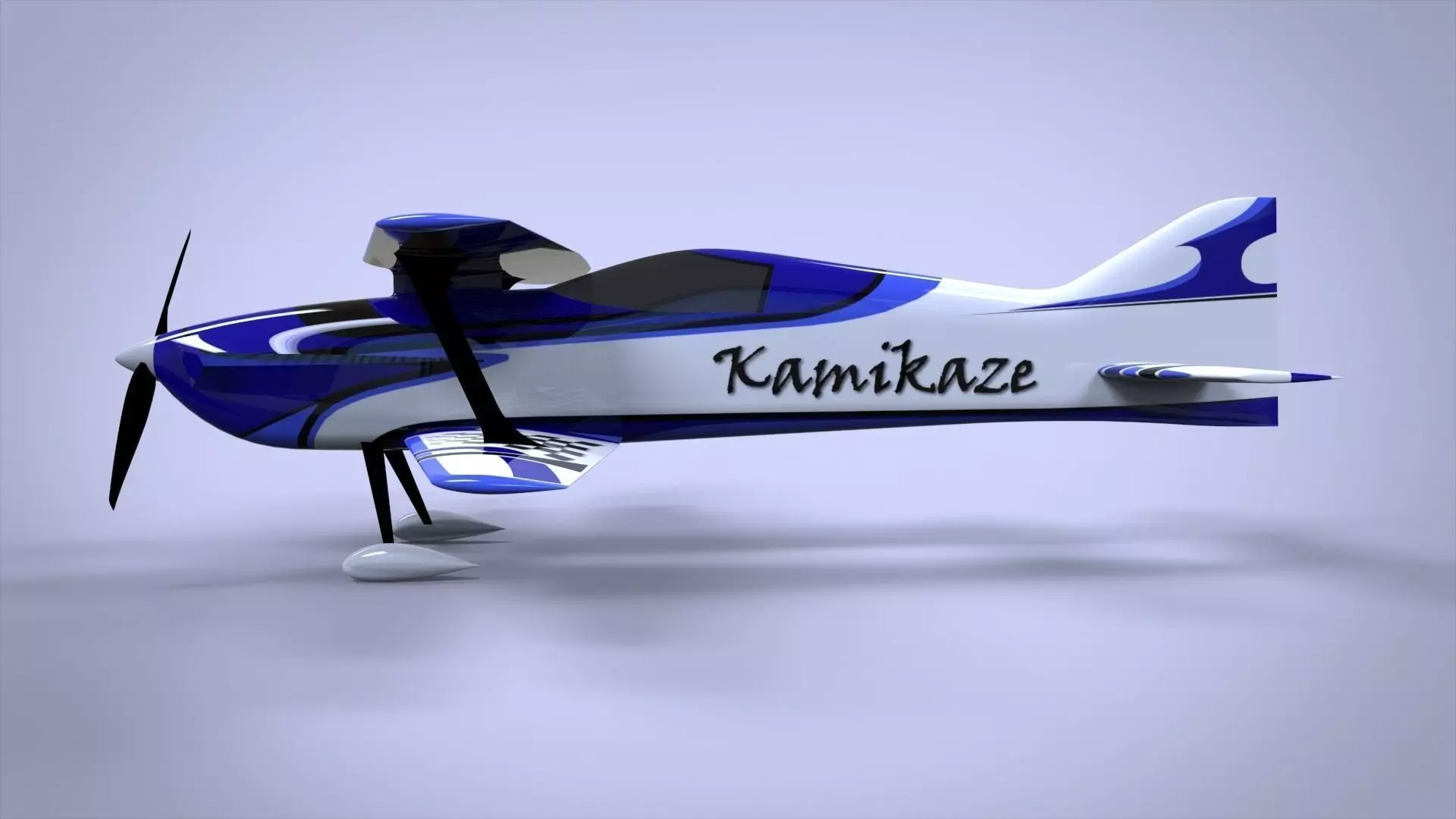 F3A biplane rc model 3D model_0