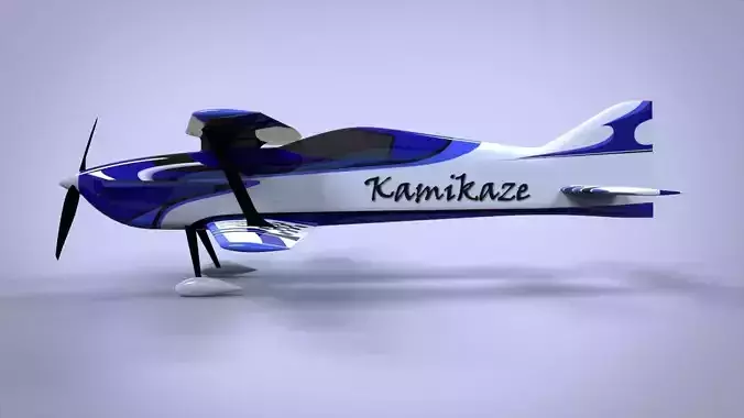 F3A biplane rc model 3D model