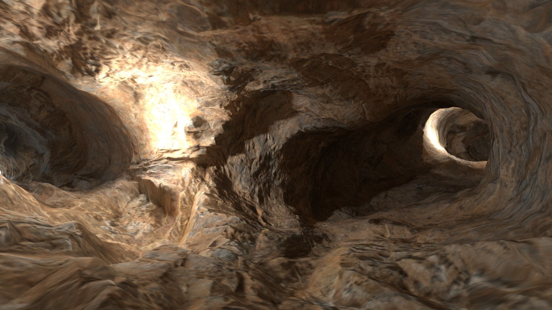 Realistic cave model 1  Low-poly 3D model_1