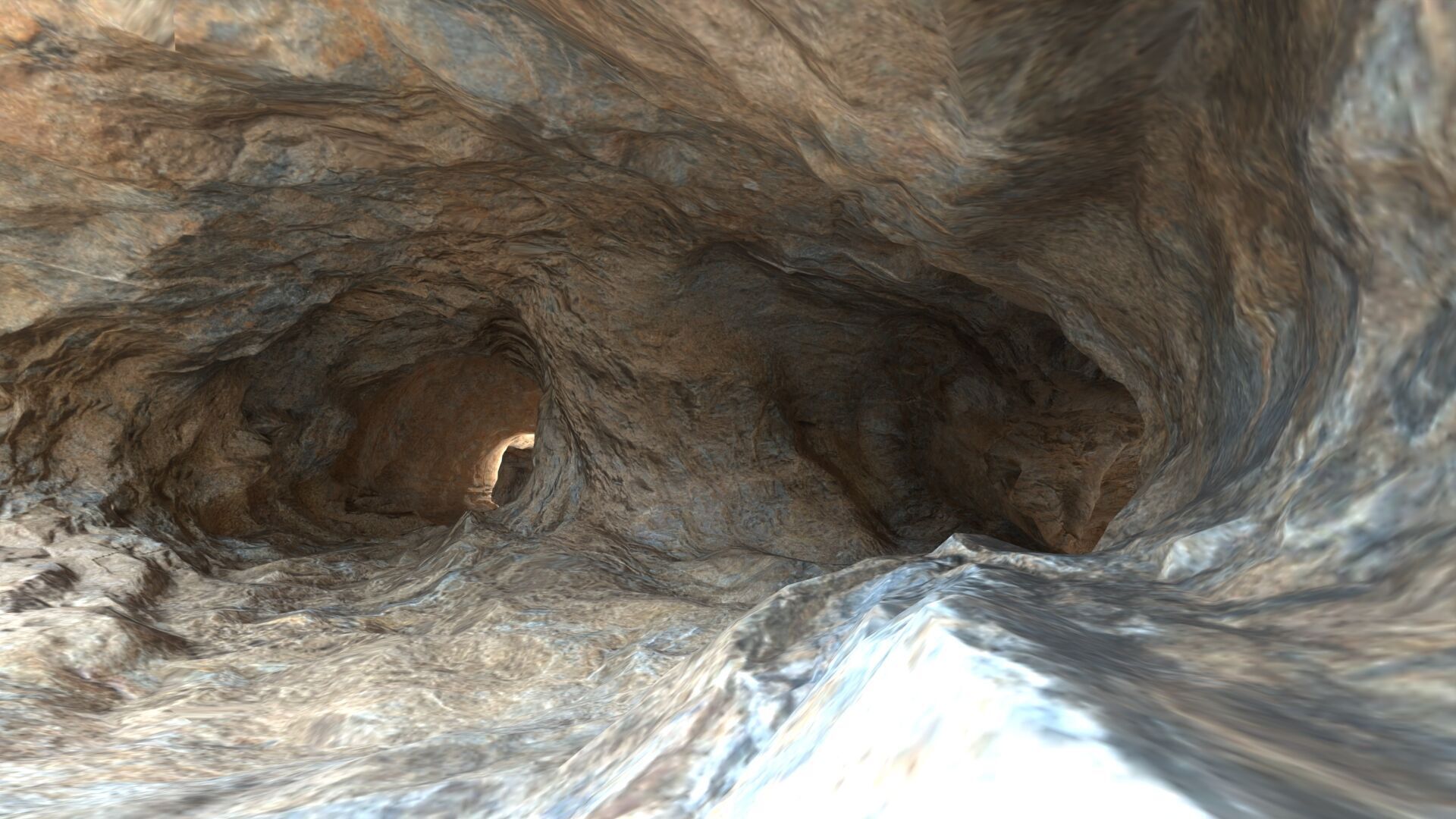 Realistic cave model 1  Low-poly 3D model_10