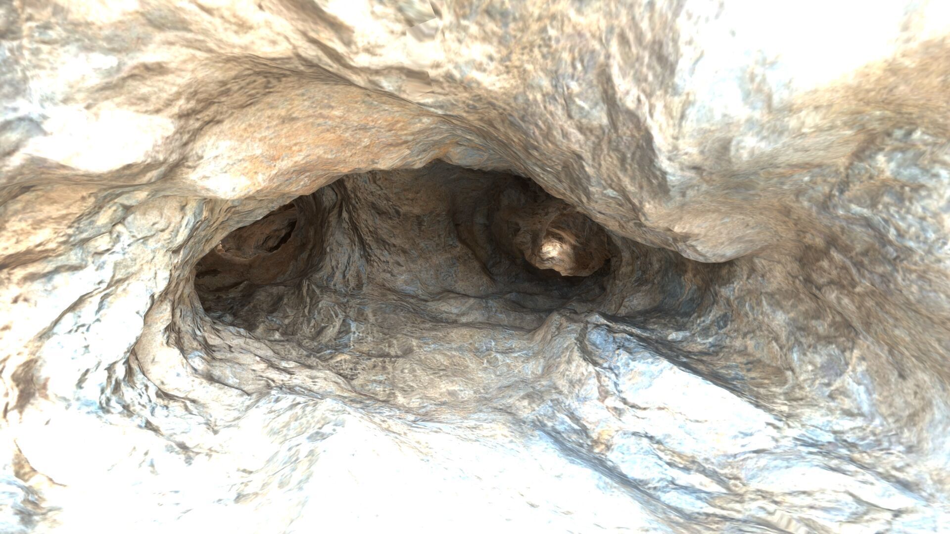 Realistic cave model 1  Low-poly 3D model_4