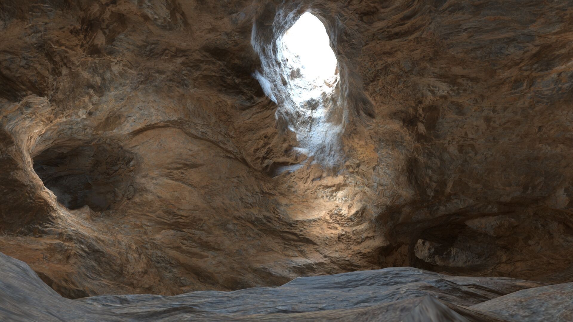 Realistic cave model 1  Low-poly 3D model_2