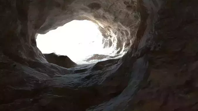 Realistic cave model 1  Low-poly 3D model