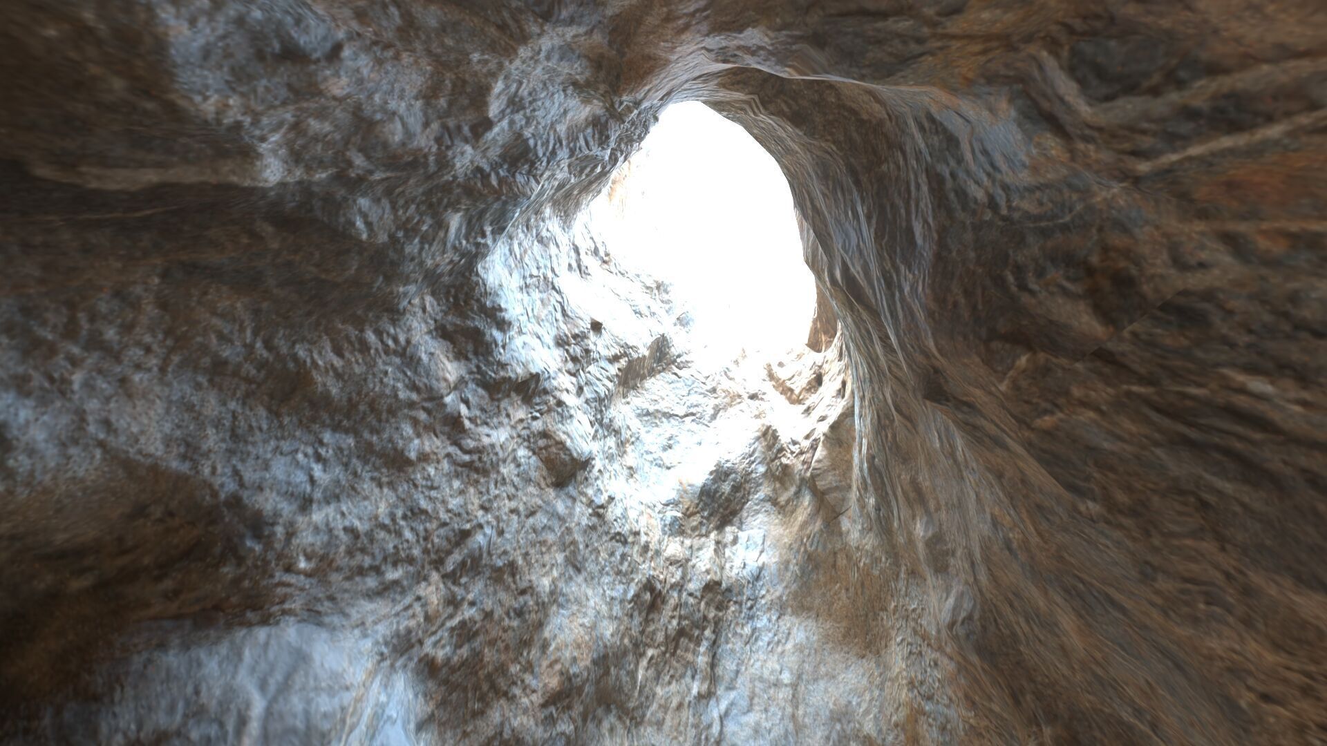 Realistic cave model 1  Low-poly 3D model_3