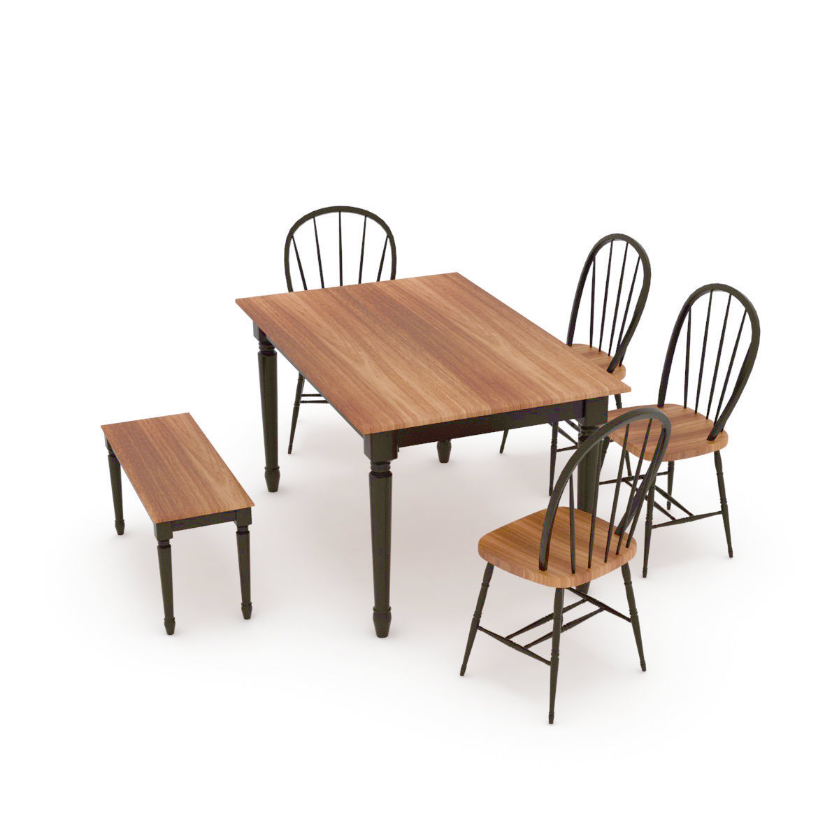 Kitchen table 3D model_12