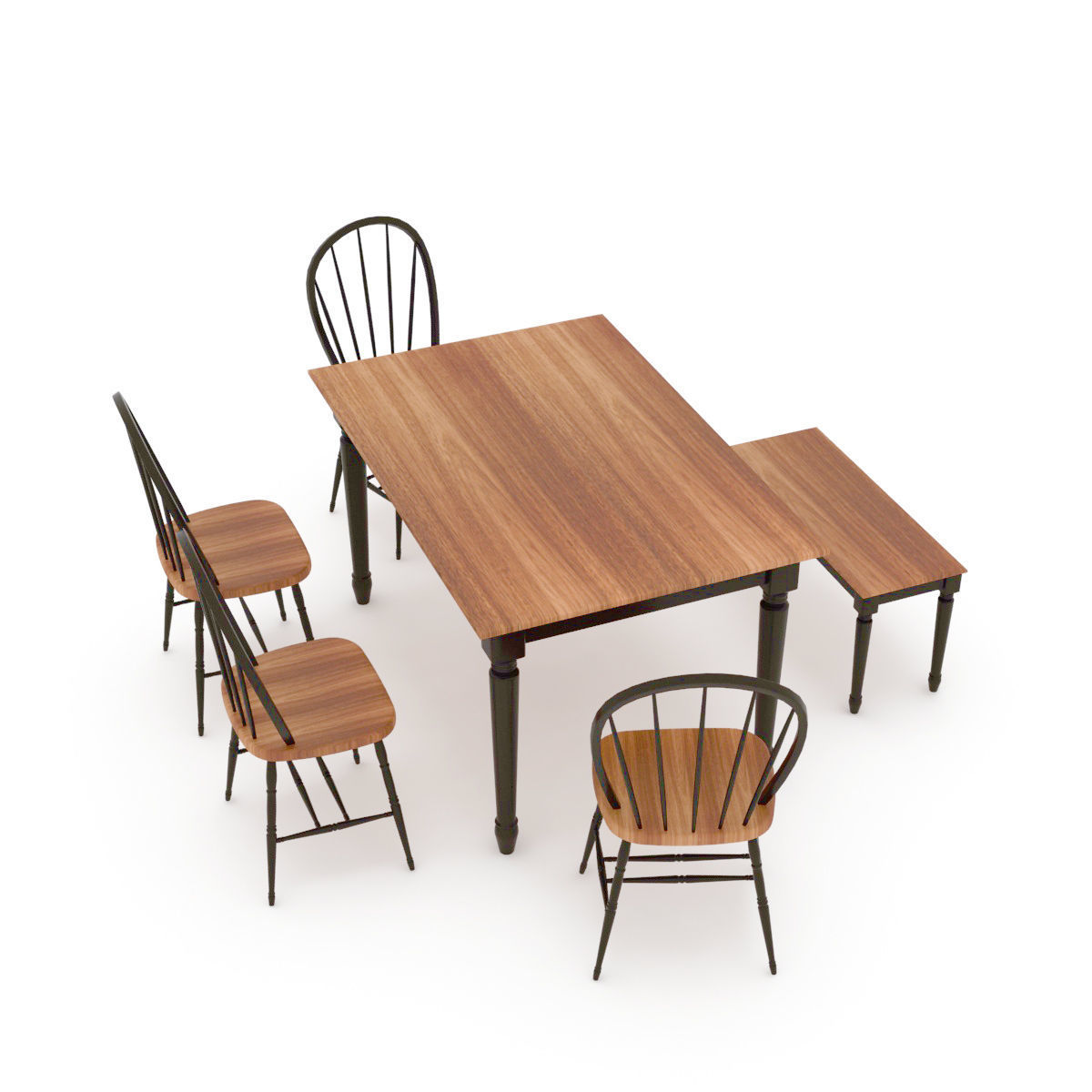 Kitchen table 3D model_21