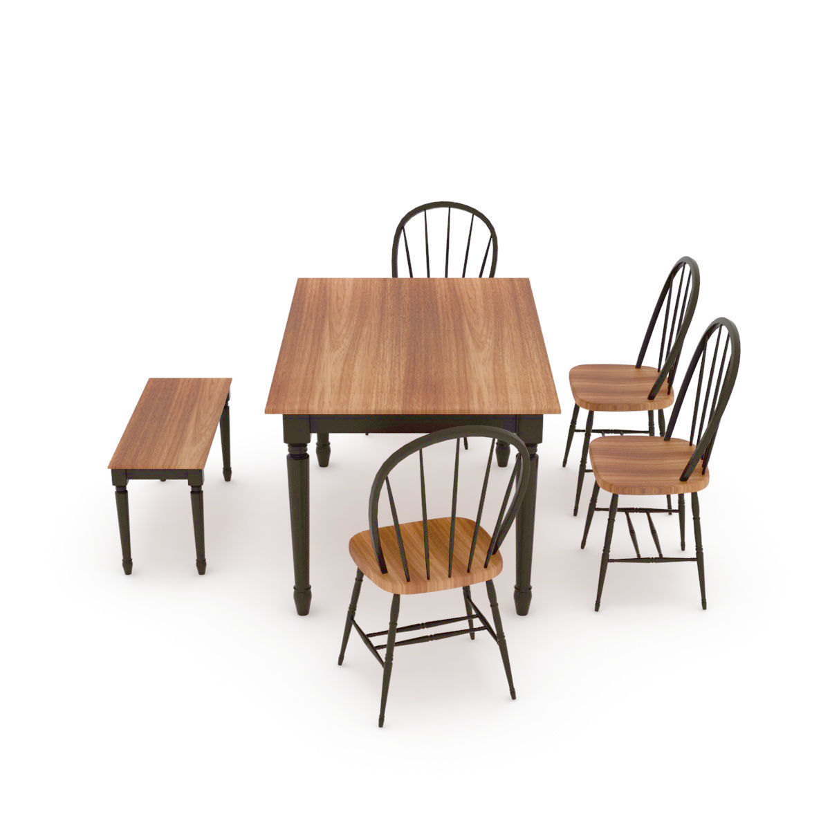 Kitchen table 3D model_11