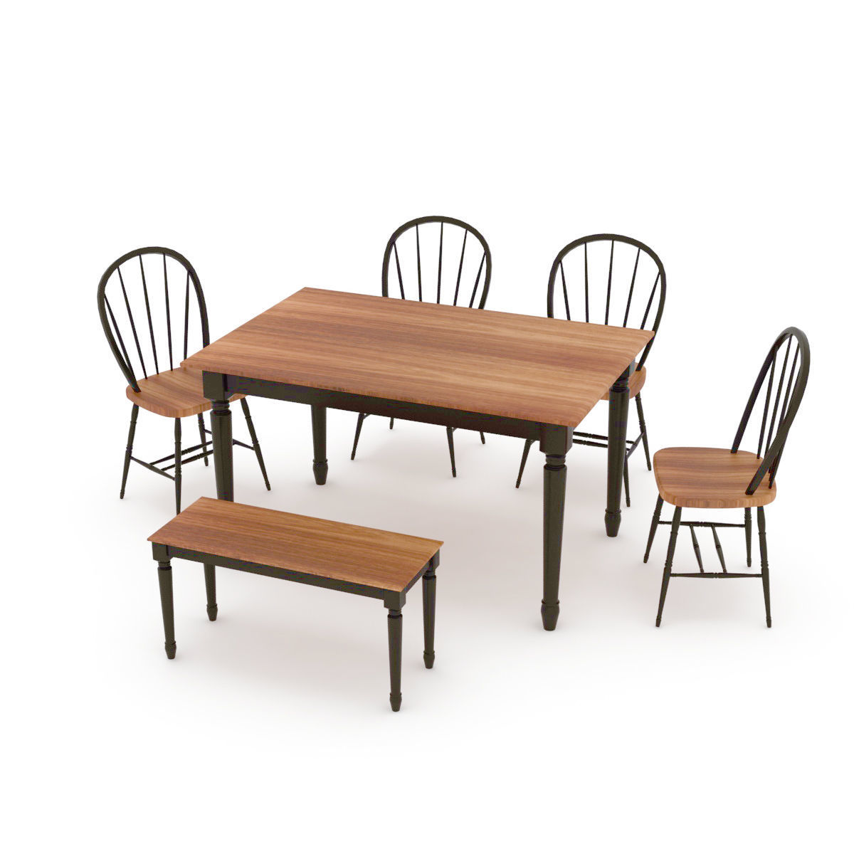 Kitchen table 3D model_14