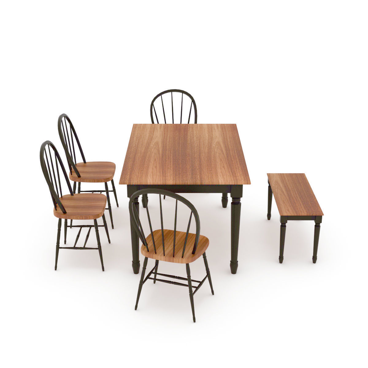 Kitchen table 3D model_20