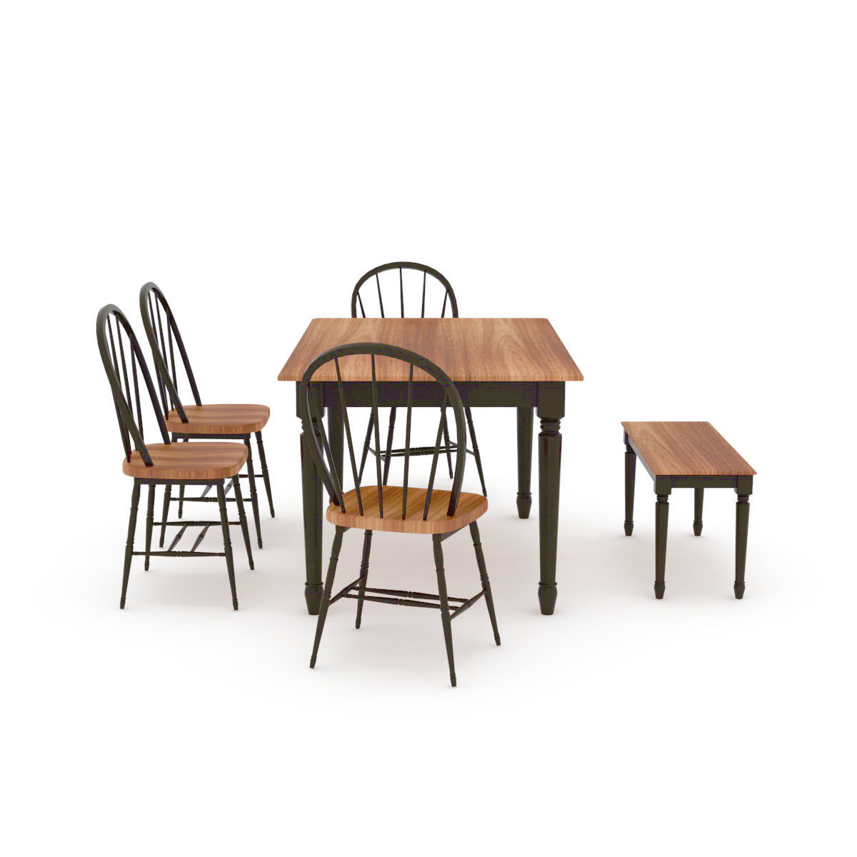 Kitchen table 3D model_2