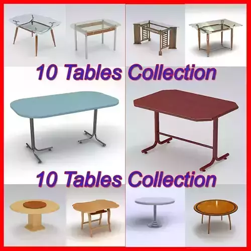 Tables Pack 1 3D model