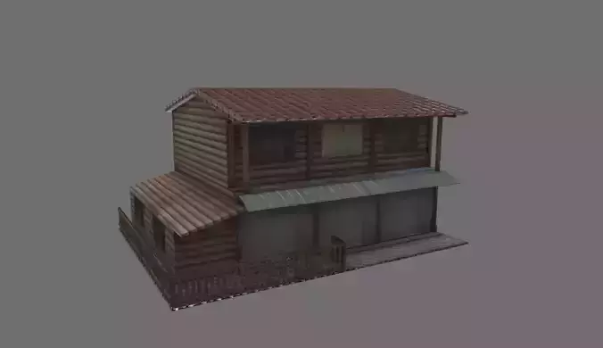 Building 05 Low-poly 3D model