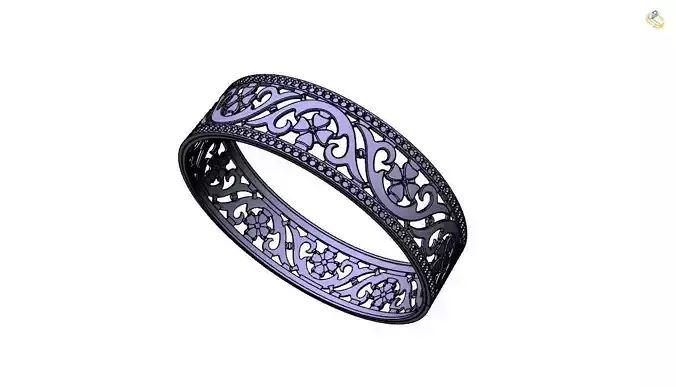 Bangle-1 filigree ring