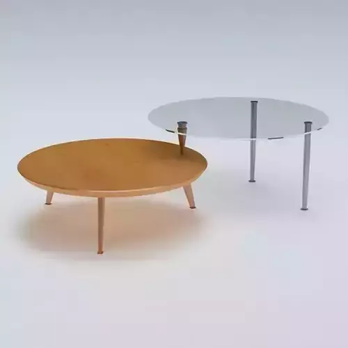 Round End Cocktail Table