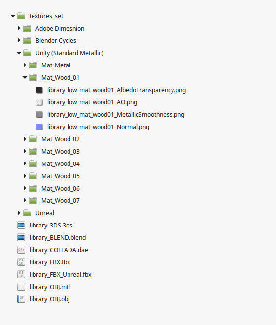 Modern Library Low-poly 3D model_9