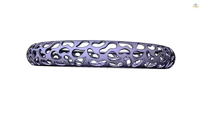 Bangle-9 ring with intricate design