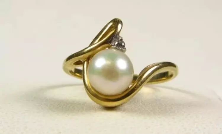 Pearl ring 3D print model_0
