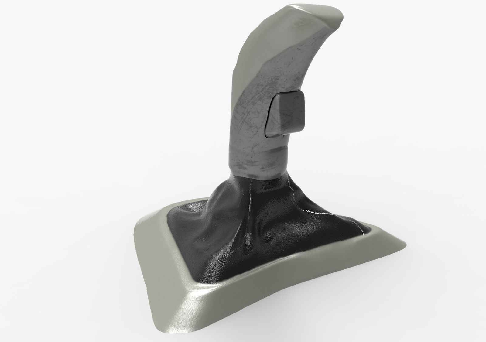 3 Series Automatic Gear Shift Knob Low-poly 3D model_6