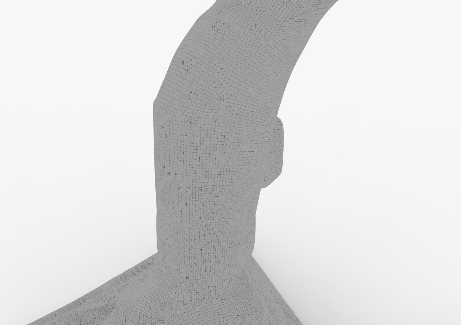 3 Series Automatic Gear Shift Knob Low-poly 3D model_9