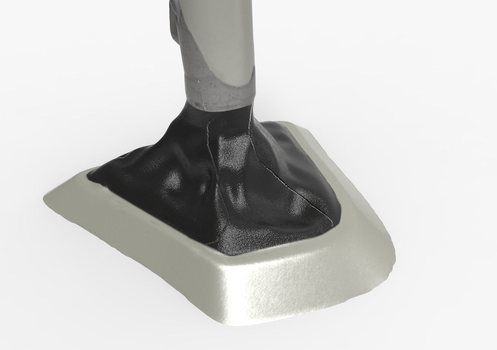 3 Series Automatic Gear Shift Knob Low-poly 3D model_3