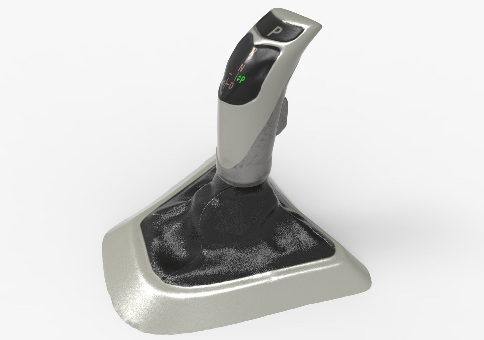 3 Series Automatic Gear Shift Knob Low-poly 3D model_1