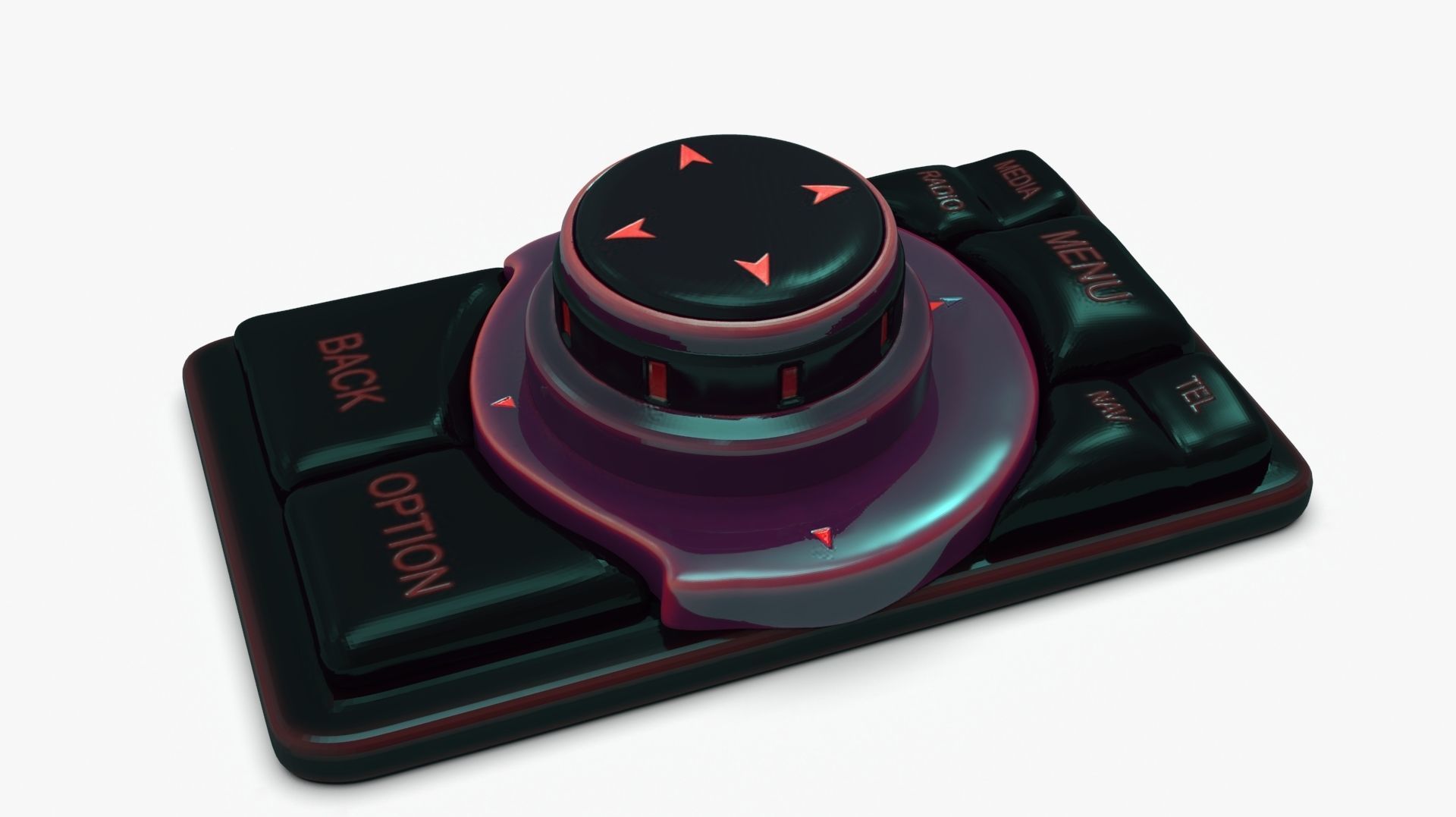 3 5 7 Series Telematics Interface iDrive Controller 3D model_4