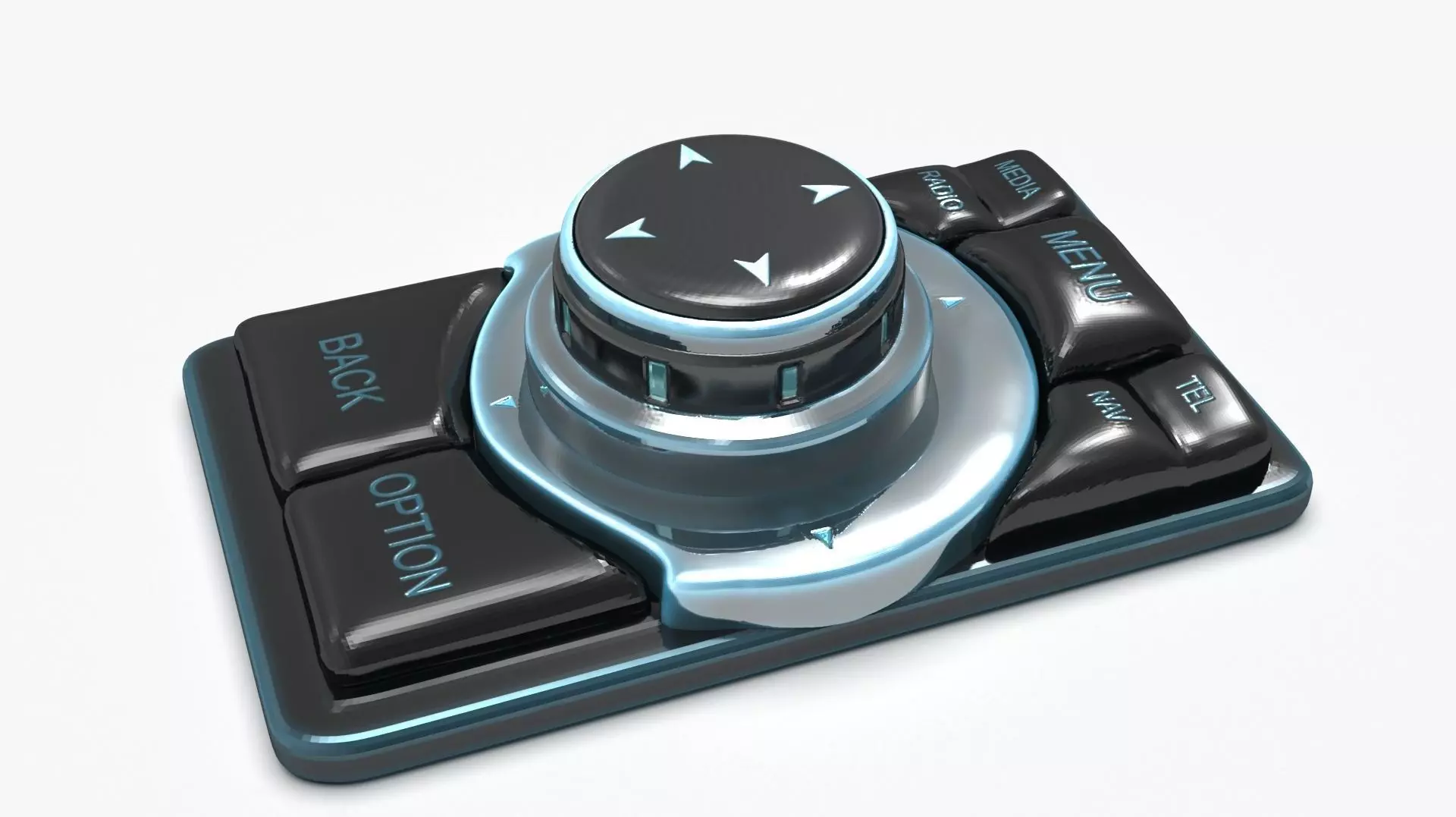 3 5 7 Series Telematics Interface iDrive Controller 3D model_0