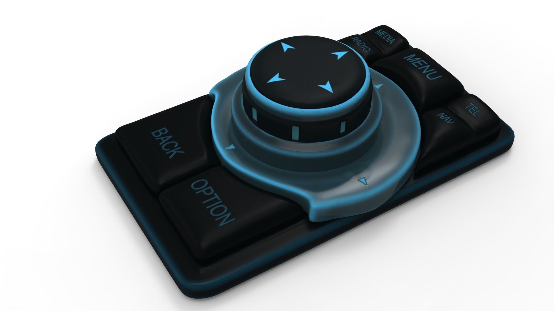 3 5 7 Series Telematics Interface iDrive Controller 3D model_7