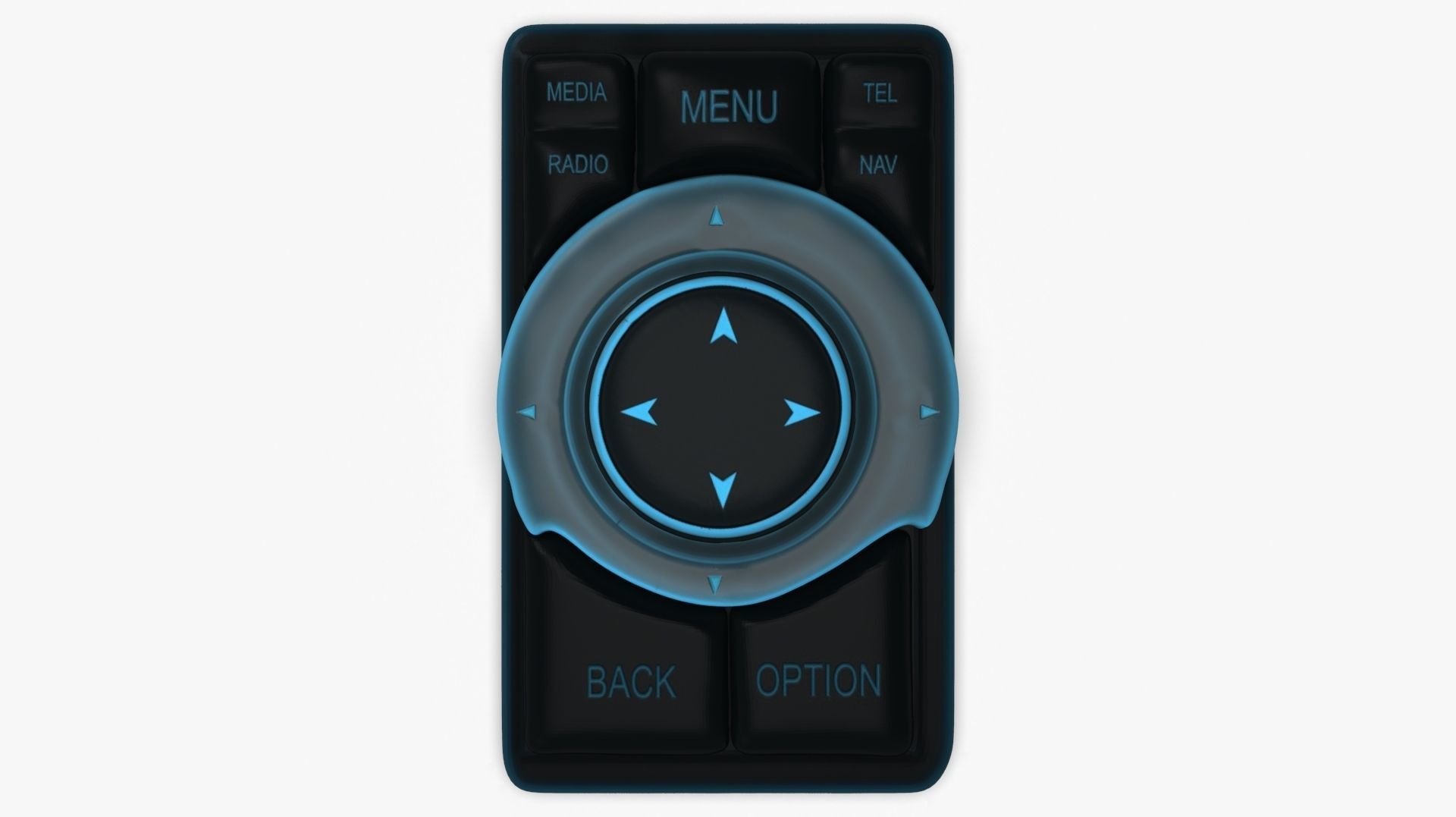 3 5 7 Series Telematics Interface iDrive Controller 3D model_11