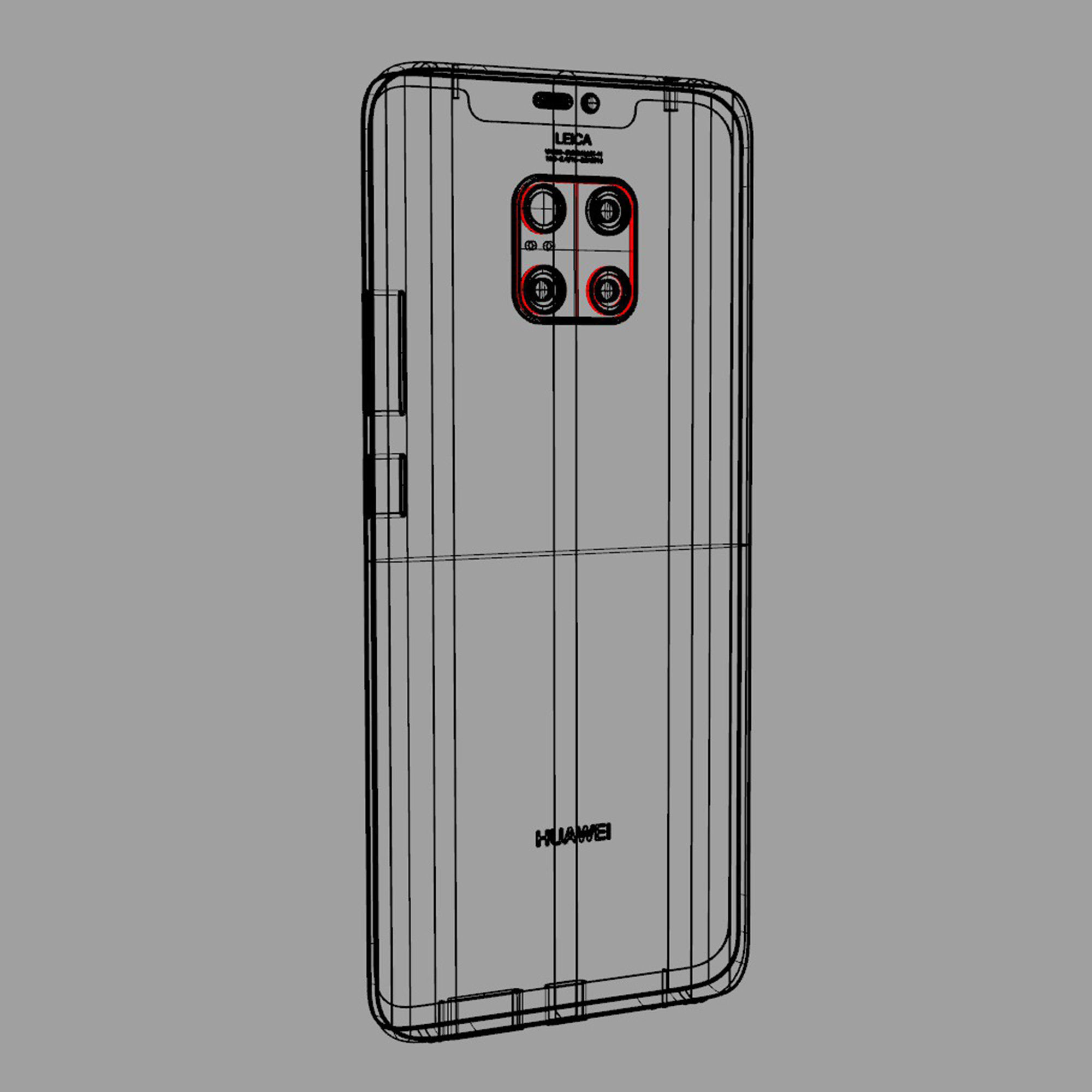 HUAWEI mate20 Pro 3D Model 3D model_10