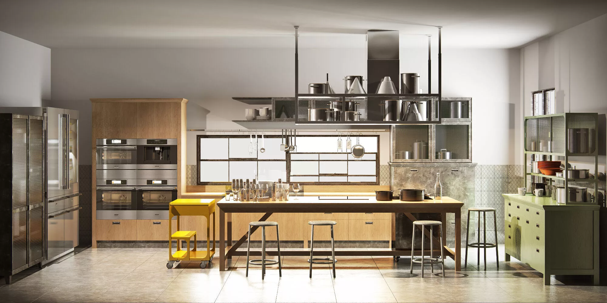 Scavolini diesel social kitchen type 001 3D model