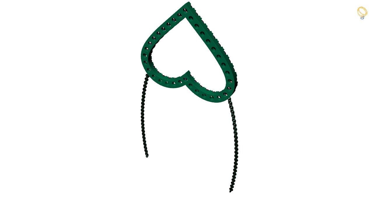 Heart pendent -2 3D print model_5