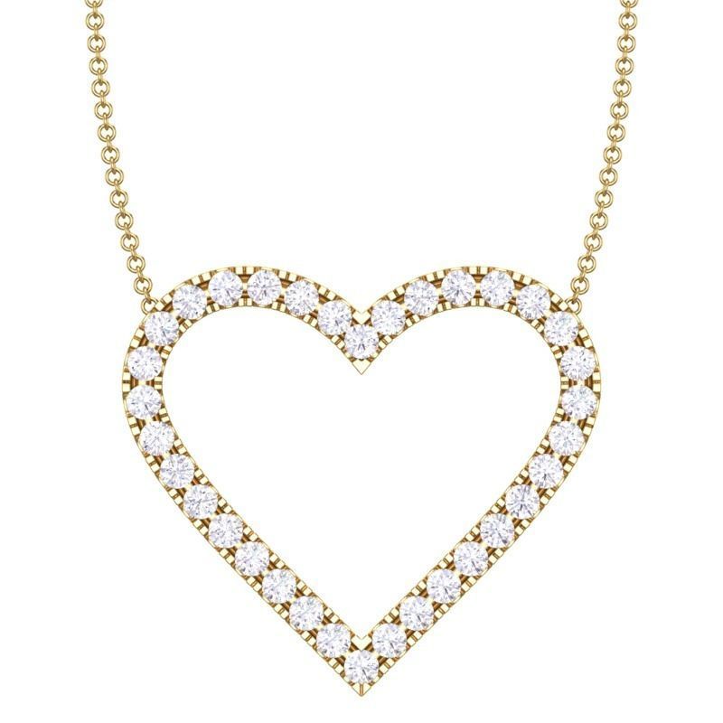 Heart pendent -2 3D print model_1