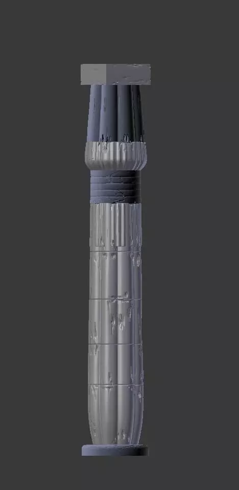 Egyptian column 3D print model
