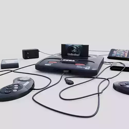 Sega Mega Drive 2 3D model
