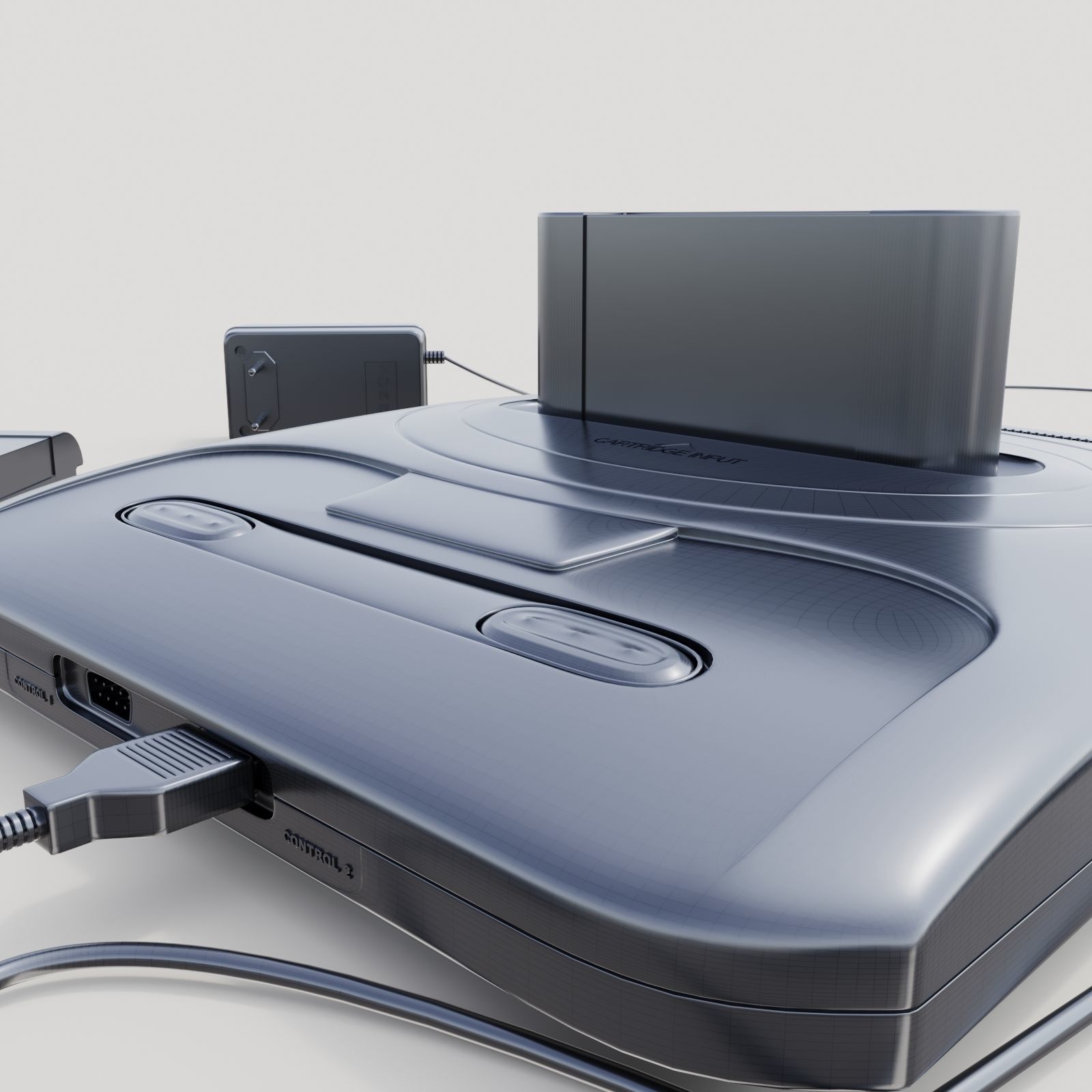 Sega Mega Drive 2 3D model_4