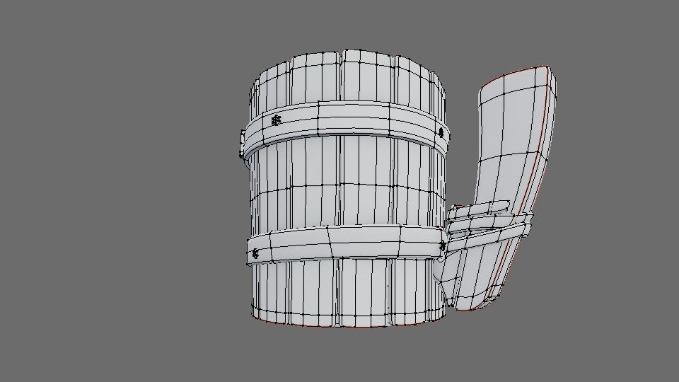 vikings cup Low-poly 3D model_4