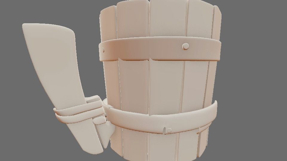 vikings cup Low-poly 3D model_9