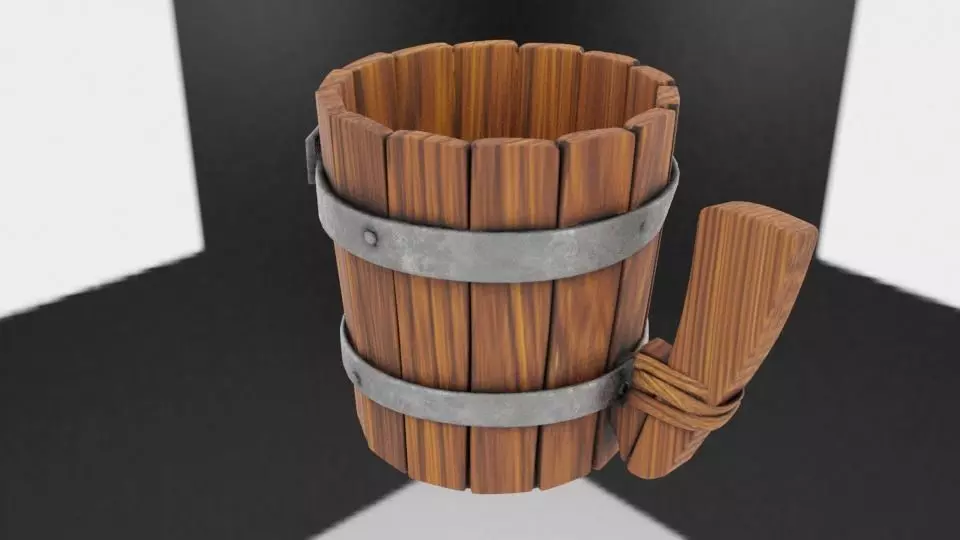 vikings cup Low-poly 3D model_0